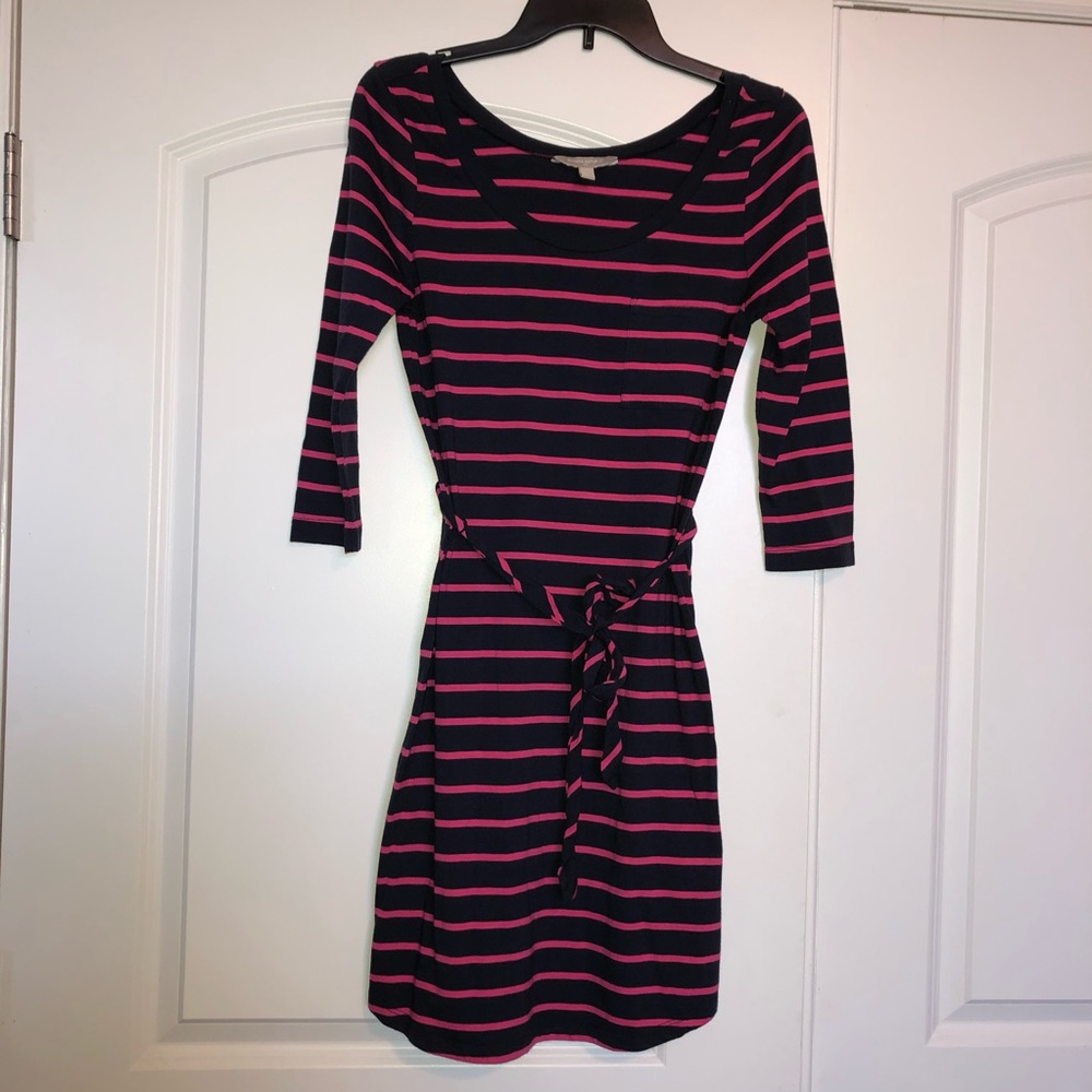 Banana Republic Belted 3/4 sleeve Dress